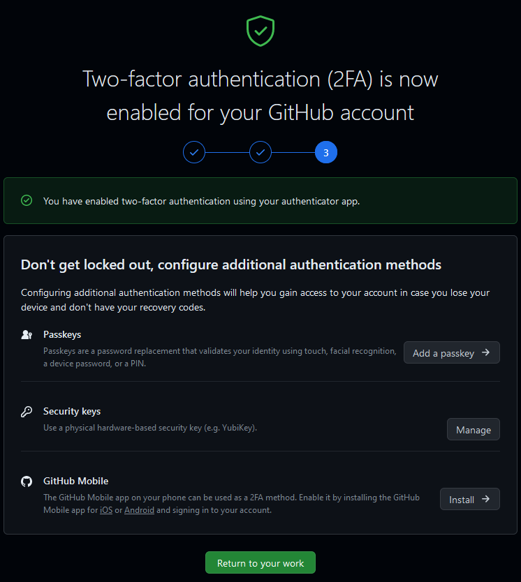 GitHub要求开启2FA，否则不让用了。,2023-10-05-6-Done2FA.jpg,第6张