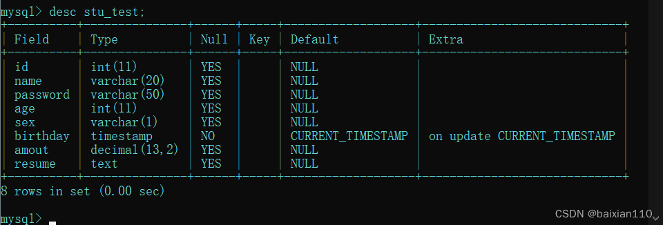 MySQL所有基本操作详解,在这里插入图片描述,第9张