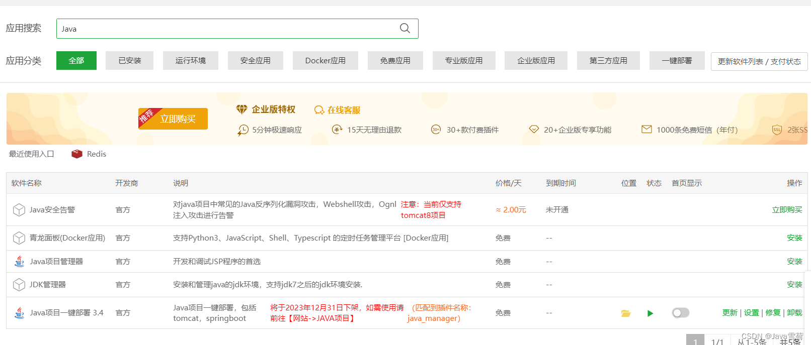 宝塔部署 Vue + Spring Boot + MySQL + Redis 项目保姆级教程,第11张