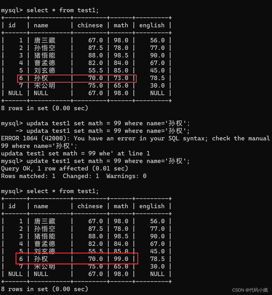 MySQL中常用的操作语句已汇总,第12张