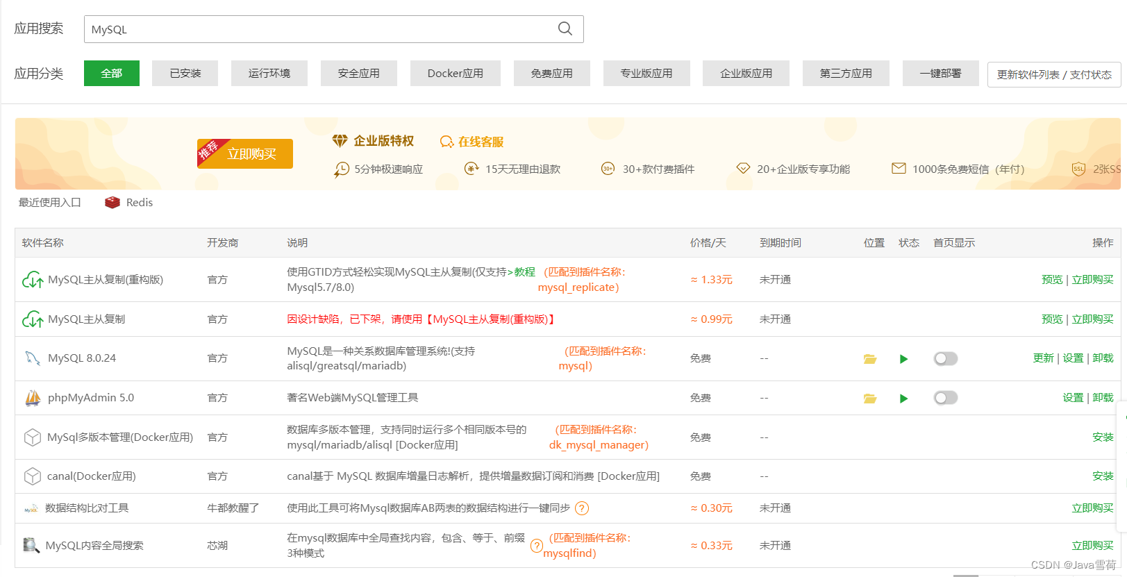 宝塔部署 Vue + Spring Boot + MySQL + Redis 项目保姆级教程,第4张