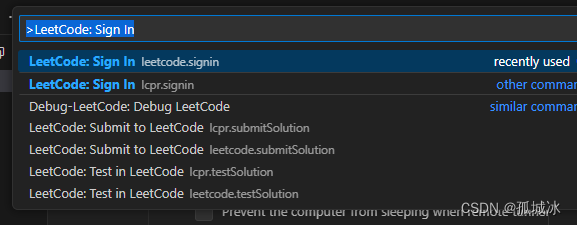 【VScode和Leecode的爱恨情仇】command ‘leetcode.signin‘ not found,在这里插入图片描述,第10张