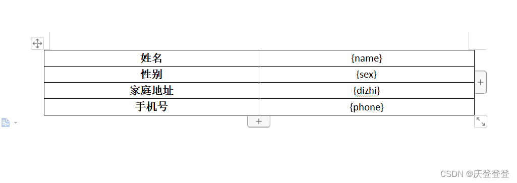 SpringBoot整合FreeMarker生成word表格文件（使用FTL模板）,在这里插入图片描述,第2张