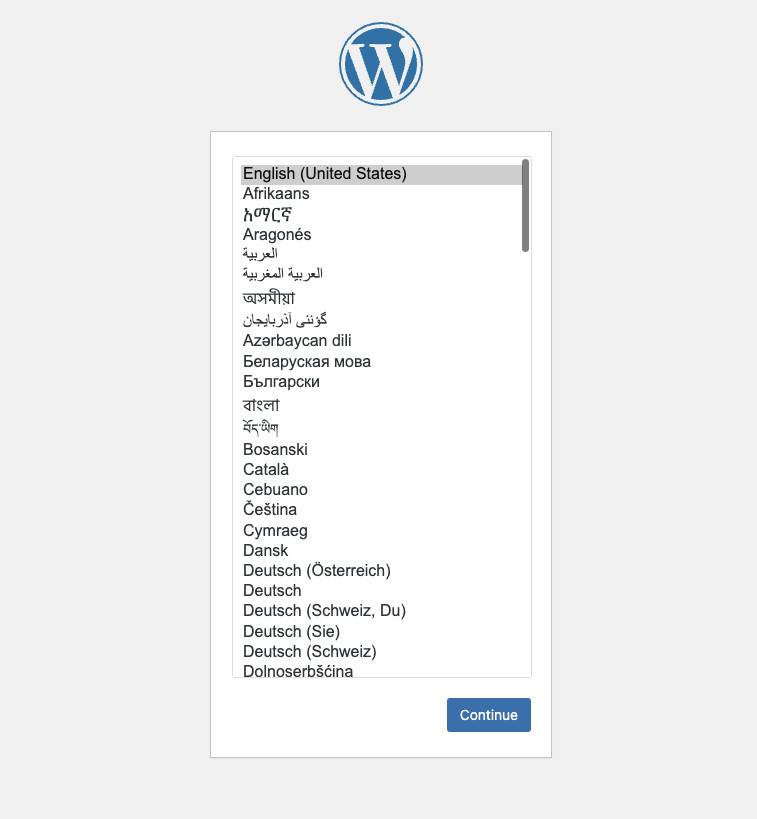 WordPress 告别 MySQL：Docker SQLite WordPress,熟悉的“安装界面”,第2张