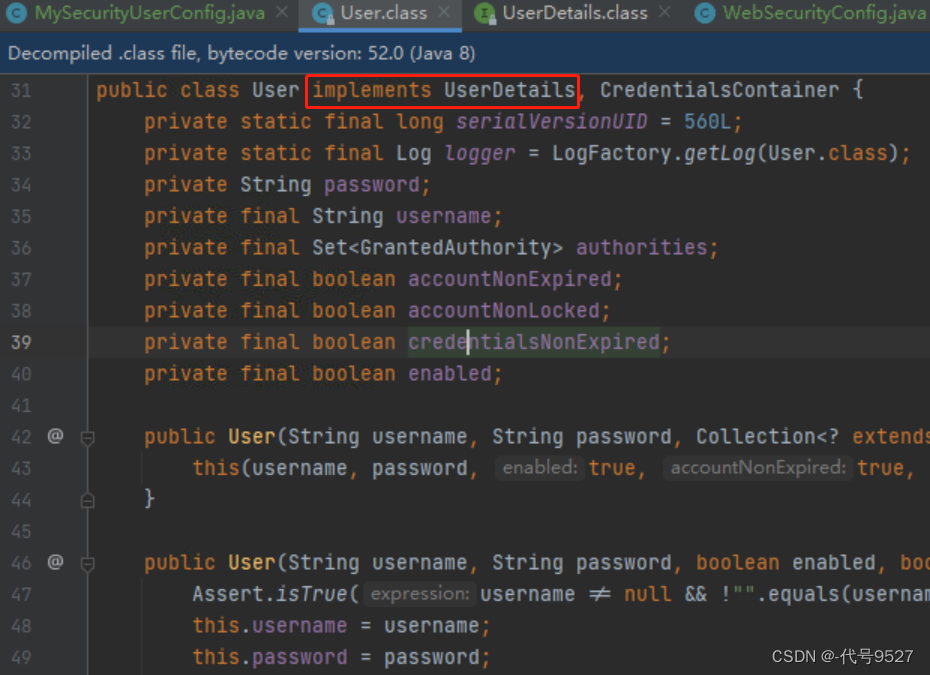 【SpringSecurity】五、UserDetails接口和UserDetailsService接口（原理、流程）,在这里插入图片描述,第9张