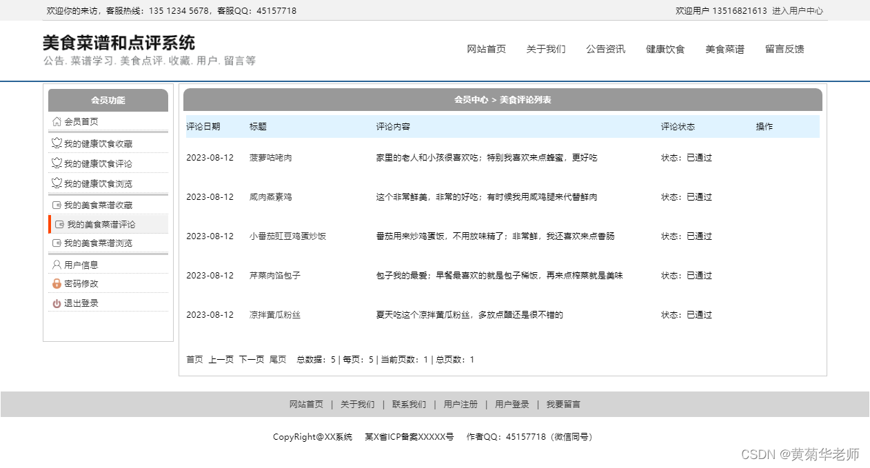 基于Django美食菜谱网站和点评系统设计与实现（Pycharm+Python+Mysql）,第12张