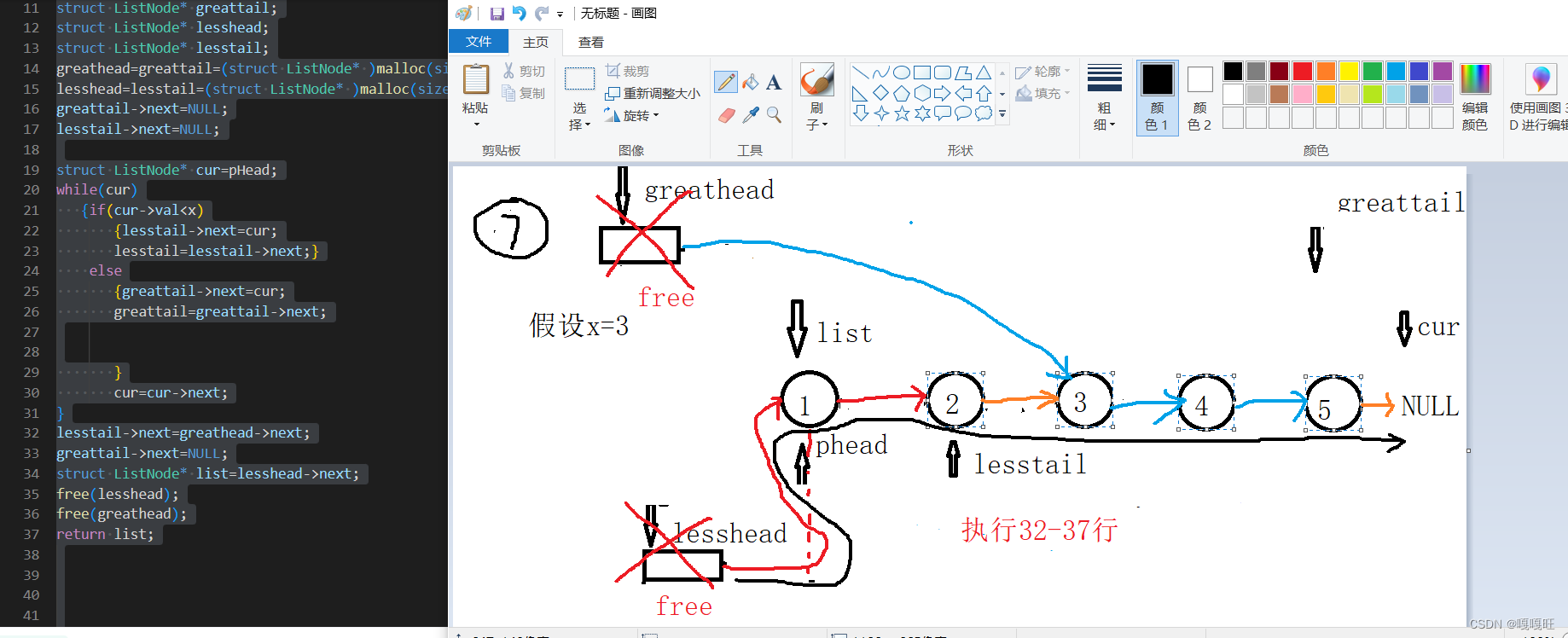 【数据结构】链表面试题,在这里插入图片描述,第52张