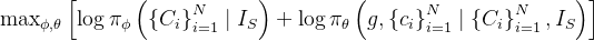 带RL的机器人：从类似预测下一个token的伯克利Digit到CMU 18万机器人,\max _{\phi, \theta}\left[\log \pi_{\phi}\left(\left\{C_{i}\right\}_{i=1}^{N} \mid I_{S}\right)+\log \pi_{\theta}\left(g,\left\{c_{i}\right\}_{i=1}^{N} \mid\left\{C_{i}\right\}_{i=1}^{N}, I_{S}\right)\right],第81张