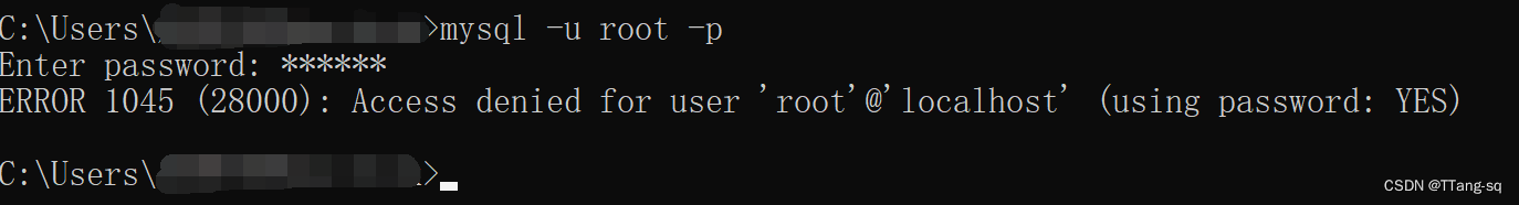 mysql 5.7 登录报错：ERROR 1045 (28000): Access denied for user ‘root‘@‘localhost‘ (using password: YES),在这里插入图片描述,第1张