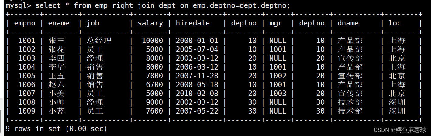 【MySQL】内外连接——内连接、外连接、左外连接、右外连接、内外连接的区别、左外连接和右外连接的区别,在这里插入图片描述,第10张