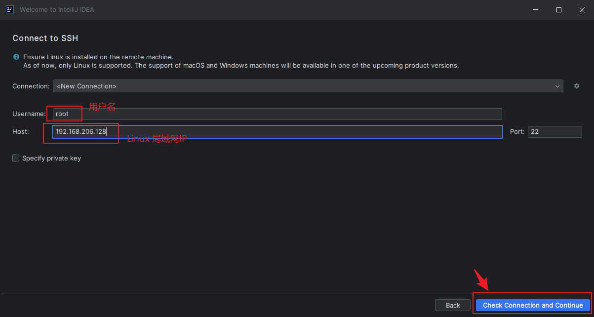 IDEA实现ssh远程连接本地Linux服务器,image-20231207101310980,第3张