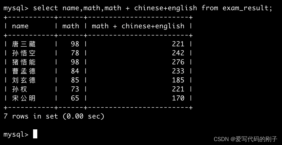 【MySQL】基本查询（1）,在这里插入图片描述,第7张