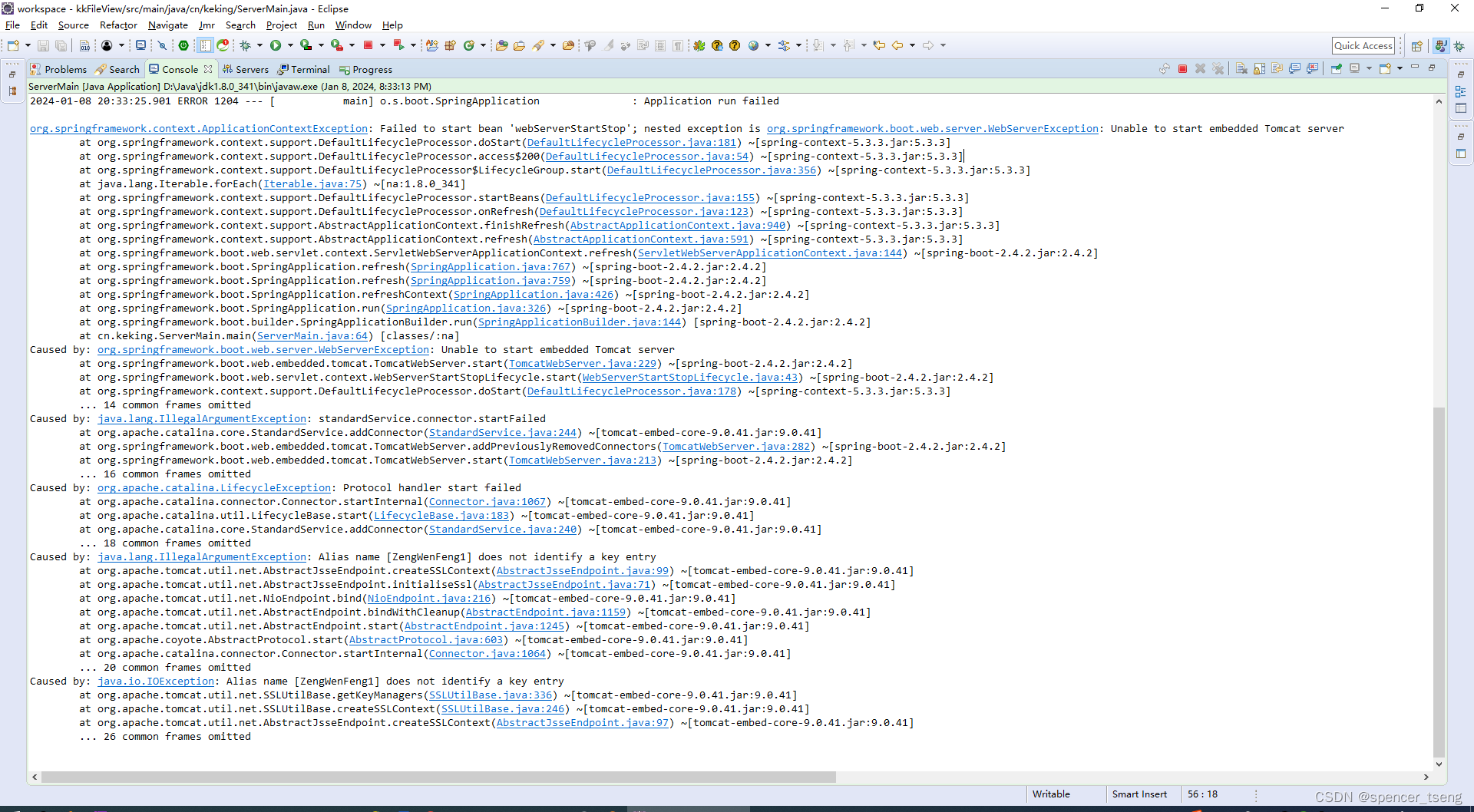 org.springframework.boot.web.server.WebServerException: Unable to start embedded Tomcat server,第3张