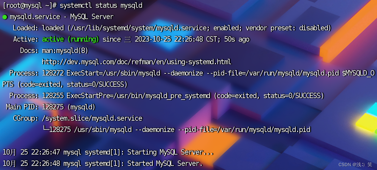 解决报错：Job for mysqld.service failed because the control process exited with error code.,第4张