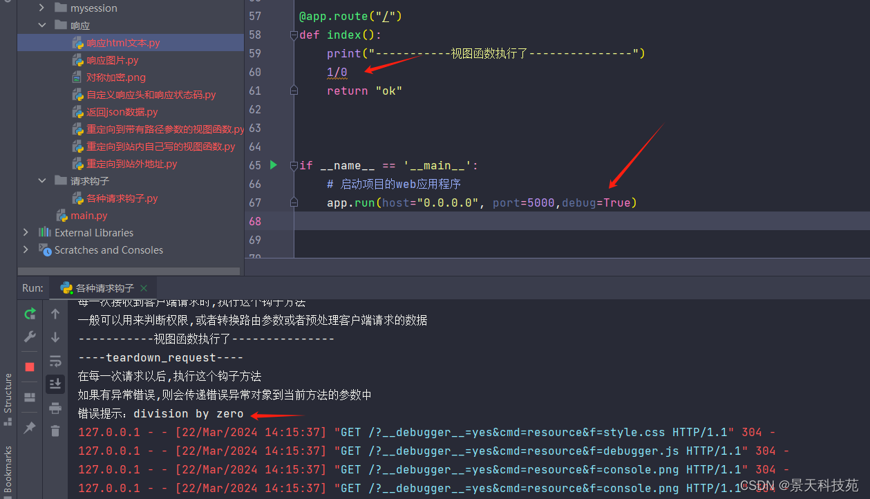 【python】flask请求钩子，主动抛出异常与异常捕获,在这里插入图片描述,第4张