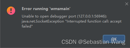 Error running ‘Tomcat‘: Unable to open debugger port (127.0.0.1:56946): java.net.SocketException,在这里插入图片描述,第1张