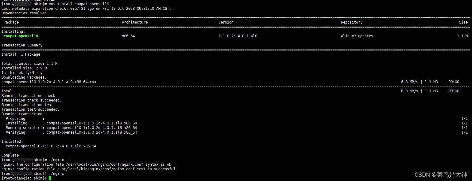 【已解决】.nginx: error while loading shared libraries: libssl.so.10: cannot open shared object file: No,第2张