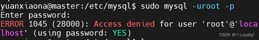 mySQL出现密码正确但没有权限进入：ERROR 1045 (28000): Access denied for user ‘root‘@‘localhost‘ (using password),第1张
