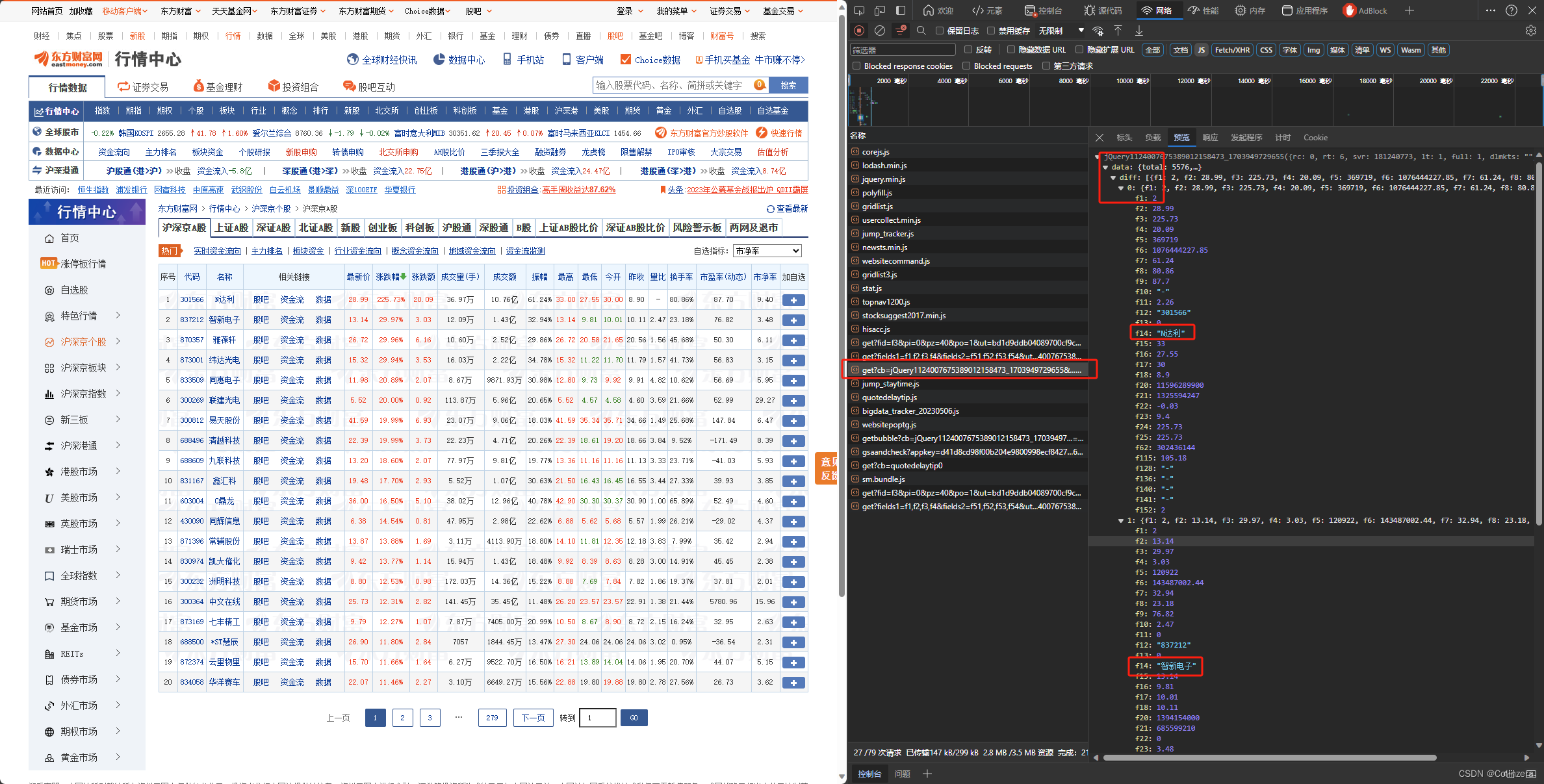 简单爬虫：东方财富网股票数据爬取(20231230),第2张