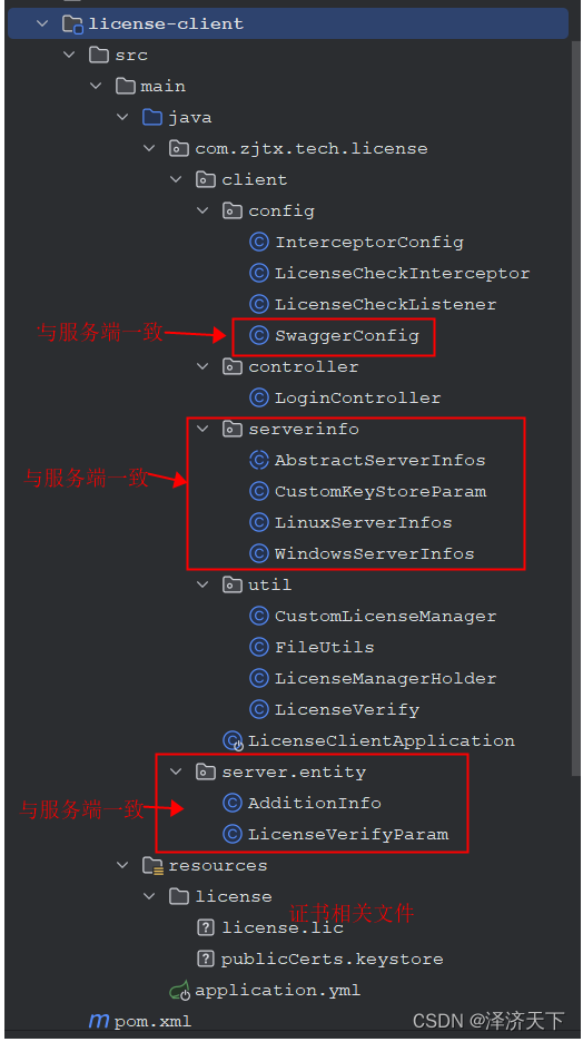 【工作记录】springboot应用实现license认证,客户端项目结构,第5张