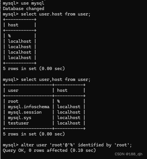 mysql 报错 ERROR 1396 (HY000): Operation ALTER USER failed for root@localhost 解决方案,在这里插入图片描述,第4张